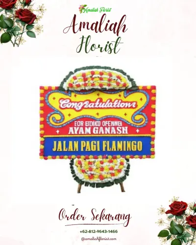 Bunga Papan Congratulation di Rawa Arum